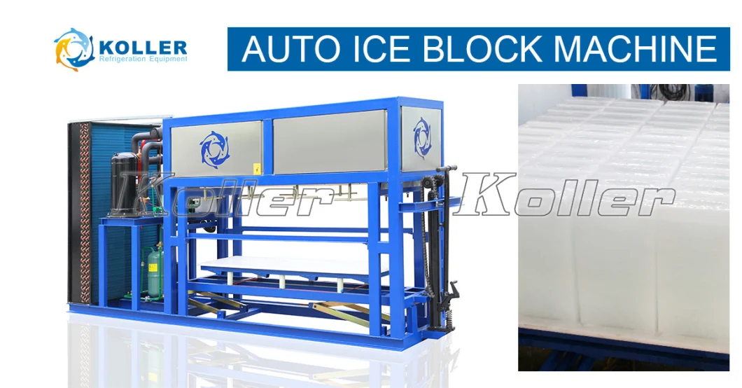 Koller 2000kg Automatic Ice Block Machines Without Brine Water for Human Consumption